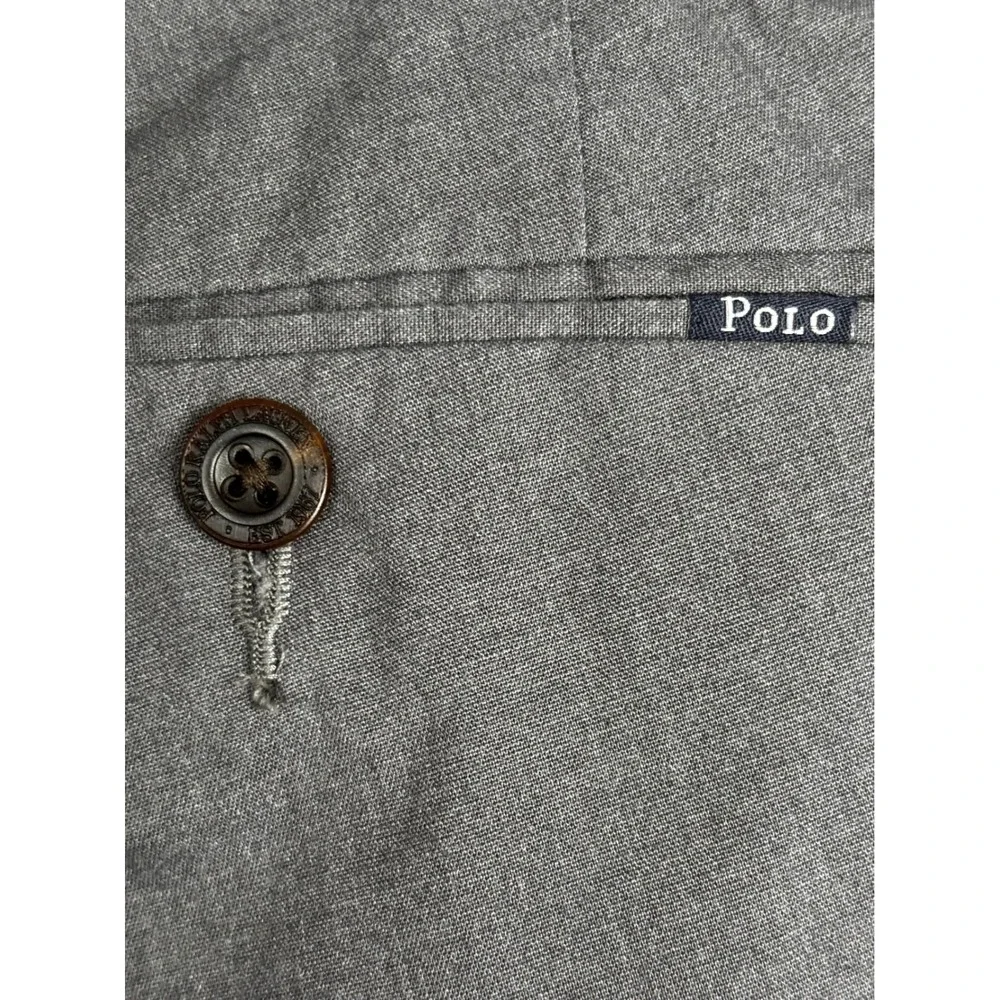 Polo Ralph Lauren Men's Gray Slim Fit Flat Front Dress Pants Size 36x30